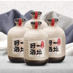 金六福一坛好酒408度浓清兼香型老酒500ml4坛整箱