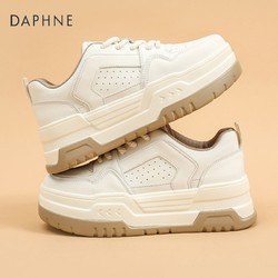 DAPHNE 达芙妮 官方正品小白鞋女2024夏季新款厚底增高运动鞋百搭休闲板鞋