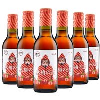 百亿补贴：奥兰小红帽 熟梅187ml*6瓶果味配制酒女士微醺甜酒 网红酒 低度