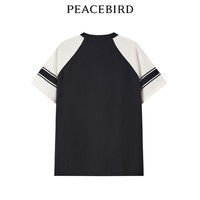 PEACEBIRD 太平鸟 女装2023年夏季新款拼色线套衫A3EED2F05