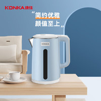 移动端：KONKA 康佳 电热水壶304不锈钢双层防烫 1.8L容量烧水壶热水壶开水壶 双层防烫 1.8L