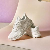 SKECHERS 斯凯奇 女子STREET系列老爹鞋轻质拼接休闲鞋 177275-WHT 白色 35