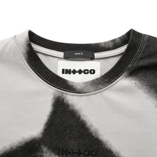 英克斯（inxx）时尚潮牌短袖T恤宽松休闲夏男女同款XCE2010231 灰色 M