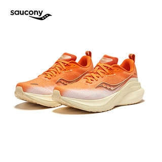Saucony索康尼率途稳定支撑跑鞋女24年女跑步鞋透气运动鞋女MARSHAL 桔米6 38.5