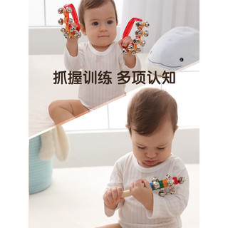 尚韵儿童节婴儿玩具新生儿玩具0-1岁手摇铃小沙锤宝宝牙胶安抚拨浪鼓 摇铃10件套
