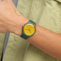 swatch 斯沃琪 瑞士新款手表男女潮流撞色石英机芯腕表