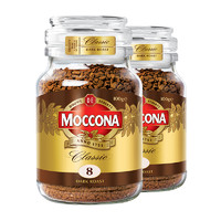 Moccona 摩可纳 荷兰进口摩可纳深度8号冻干咖啡速溶黑咖啡粉100g*2袋
