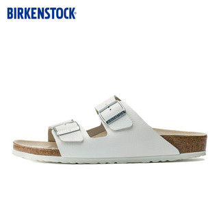BIRKENSTOCK勃肯软木拖鞋男女同款牛皮拖鞋Arizona系列 白色常规版51131 41
