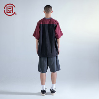 CLOT CLOTTEE by CLOT拼接短袖运动上衣 CLOT F.C.系列 陈冠希主理 碳灰色 00L