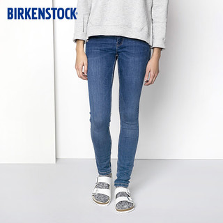 BIRKENSTOCK勃肯软木拖鞋男女同款牛皮拖鞋Arizona系列 白色窄版51133 35