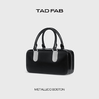 TADFAB女包METALLIC D系列小众设计黑色拼接单肩斜跨波士顿手提包