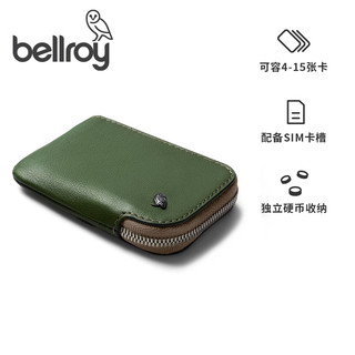 Bellroy澳洲Card Pocket口袋卡包钱包男女带卡槽超薄极简 田野绿