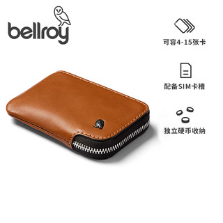 Bellroy澳洲Card Pocket口袋卡包钱包男女带卡槽超薄极简 焦糖棕