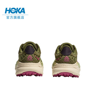 HOKA ONE ONE男女款夏季挑战者7全地形款跑鞋CHALLENGER 7轻盈透气缓震 墨绿色/甜菜紫-女 36