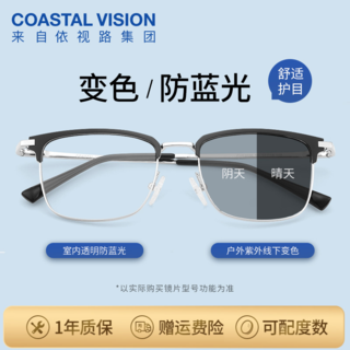 高清1.60特薄防蓝光近视眼镜片+多款镜框可选