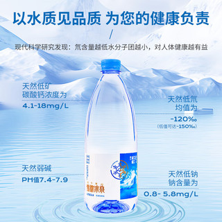 阿尔泰山雪都冰泉天然低氘冰川水1L*6瓶整箱高端饮用水泡茶弱碱低矿化低钠小分子水