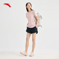 ANTA 安踏 速干运动套装丨吸湿透气短袖短裤两件套装女夏季跑步运动套装
