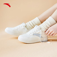ANTA 安踏 板鞋女子潮流夏季低帮经典小白鞋学生复古百搭鞋子122418016