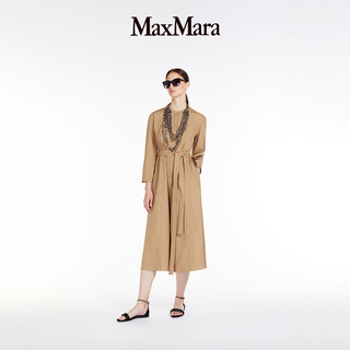 Max Mara 2023春夏新款 棉府绸圆领连衣裙9221303206