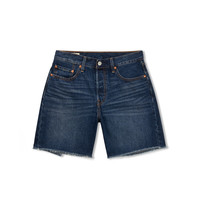 Levi's 李维斯 女士复古501高腰牛仔短裤 A8433-0000 深蓝水洗 26