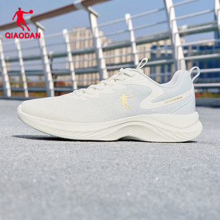 乔丹QIAODAN运动鞋男跑步鞋舒适慢跑鞋夏季透气 象牙色/薄纱蓝 39