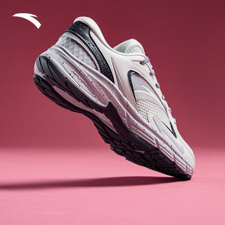 安踏【AT952-金榜题名】丨复古跑步鞋运动鞋女 象牙白/淡紫灰/光谱紫-1 7.5(女38.5)