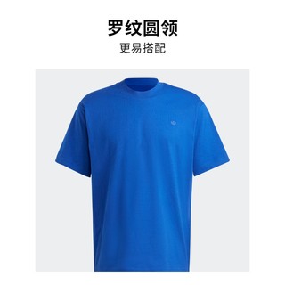简约宽松运动上衣圆领短袖T恤男装夏季adidas阿迪达斯三叶草
