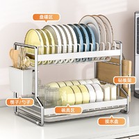 家韵厨房沥水碗柜带盖放碗箱装碗碟盘餐具碗架置物架子碗筷收纳盒