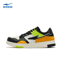 ERKE 鸿星尔克 板鞋女新款低帮厚底撞色拼接滑板鞋时尚运动鞋舒适休闲鞋子 12122201312-003 36