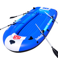 自动充气船橡皮艇加厚硬底皮划艇双人折叠便携气垫冲锋舟耐磨钓鱼