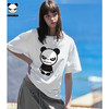 HIPANDA 你好熊猫 设计潮牌经典熊猫短袖T恤男2024夏季新款情侣时尚