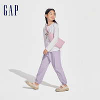 Gap 盖璞 男女童2024春夏新款吸湿速干运动松紧束口裤儿童装弹力长裤