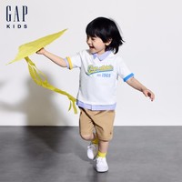 Gap 盖璞 男童2024夏季新款小熊刺绣休闲短裤大小童同款运动裤466648
