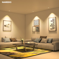 NAMEEK＇S 小山丘射灯嵌入式防眩光洗墙射灯家用极窄边框led天花灯筒灯客厅