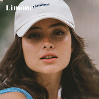 Limone 柠檬logo刺绣复古软顶休闲运动棒球帽女海边防晒显脸小Ins