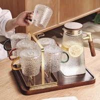 88VIP：CRISTALGLASS 格娜斯 水杯套装家用耐高温玻璃杯子带把手茶杯水壶家庭喝水杯具