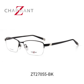 CHARMANT 夏蒙 男士z钛系列眼镜框 ZT27055-57-BK 仅镜框