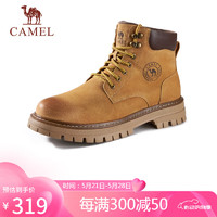 CAMEL 骆驼 男士马丁靴户外情侣高帮大黄靴 GE122W7757T 金黄 40