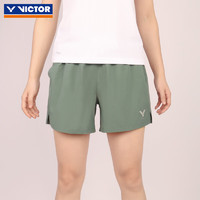 VICTOR 威克多 胜利2024新款羽毛球运动短裤 R-39226军绿色 M