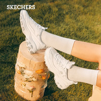 SKECHERS 斯凯奇 女鞋2024春季新款休闲运动鞋熊猫鞋厚底增高老爹鞋