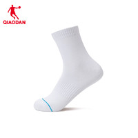 QIAODAN 乔丹 中国乔丹透气运动袜子男袜跑步篮球袜短袜舒适训练夏季时尚中筒袜