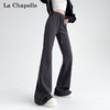 La Chapelle 薄款高腰休闲运动卫裤抽绳款微喇裤女