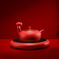 88VIP：EDENUS 万仟堂 陶瓷功夫茶具套装鸿运当头故宫红高档家用客厅会客室茶器