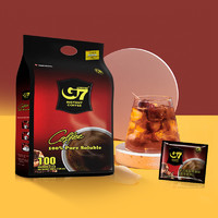 g 7 coffee G7旗舰店美式速溶黑咖啡无糖0脂燃减正品提神咖啡粉越南进口100包
