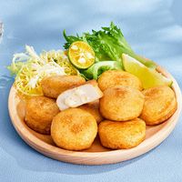 88VIP：LiChuan 利湶 冷冻芝士鳕鱼饼120g火锅食材丸子空气炸锅麻辣烫食材拉丝芝士