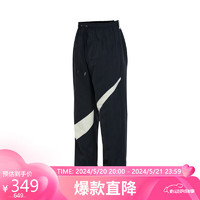 NIKE 耐克 男子运动裤SWOOSH WVN PANT运动服FB7881-010 黑色 XL码