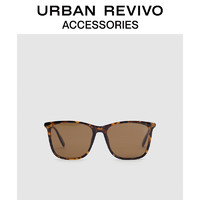 URBAN REVIVO 2024春季新款女士配件复古豹纹树脂眼镜UAWA40005