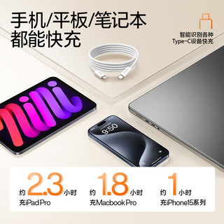 闪魔Type-C数据线双头PD100W充电线c to c快充5A适用苹果iPhone15/iPadPro/MacBook笔记本电脑车载平板 【1.2米远峰蓝】PD100W快充|尼龙织