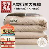 MUJI 無印良品 A类立体纤维秋冬被子被芯10%大豆纤维 厚6斤200