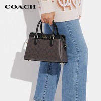 COACH 蔻驰 女士中号戴妃包手提单肩包PVC配皮CH174IMAA8